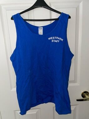 Gildan Royal Blue WESTPARK STAFF Tank Top